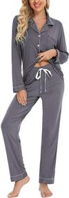 img 4 attached to Samring Womens Sleepwear Nightwear Pockets Women's Clothing in Lingerie, Sleep & Lounge