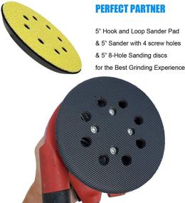 img 1 attached to 🔄 Improved SEO-friendly product name: "Tockrop 5-Inch 8-Hole Hook and Loop Sander Backing Pad - Replacement for Craftsman ROS Model 315 Random Orbit Sander