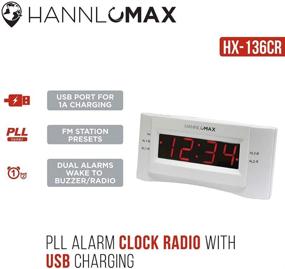img 1 attached to HANNLOMAX HX 136CR Alarm Display Charging Home Audio for Compact Radios & Stereos