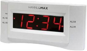 img 4 attached to HANNLOMAX HX 136CR Alarm Display Charging Home Audio for Compact Radios & Stereos