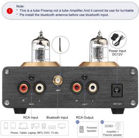 img 1 attached to 🔊 AIYIMA Tube T2 6J1 Tube Preamplifier: HiFi Bluetooth 5.0 Vacuum Tube Preamp