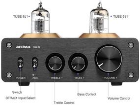 img 2 attached to 🔊 AIYIMA Tube T2 6J1 Tube Preamplifier: HiFi Bluetooth 5.0 Vacuum Tube Preamp