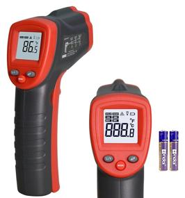 img 4 attached to Digital Infrared Thermometer for Cooking - Non-Contact IR Laser Temperature Gun (-58°F ~ 716°F) with Backlit Display and Red Pyrometer Laser - Ideal for Soap Candy, Food Making, Oven, and BBQ