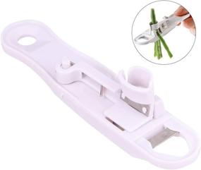 img 2 attached to 🥦 EfficientYARNOW 2pcs French Bean Slicer: Portable Green Bean Cutter and Peel Remover for Kitchen Vegetable Slicing