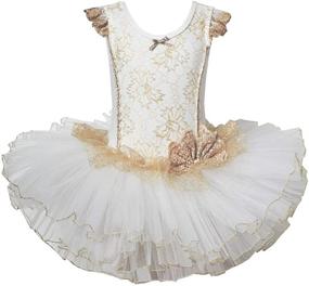 img 4 attached to Meeyou Little Flower Ovelay Ballet Girls' Clothing