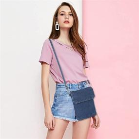 img 3 attached to Денимовые сумки AOCINA для женщин: легкие женские сумки и кошельки для плечевых сумок.