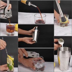 img 1 attached to Upgrade Your Mixology Game with the Cocktail Stainless Bartender Strainer 10 34 311