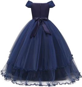 img 3 attached to 👗 Applique Princess Girls' Dresses for Weddings, Birthdays, and Special Occasions by TTYAOVO