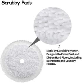 img 2 attached to 🧹 8 Pack MATFORCA Mop Pads for Bissell 3115 SpinWave Hard Floor Expert Wet and Dry Robot Vacuum - Includes 4 Scrubby Mop Pads and 4 Soft Mop Pads