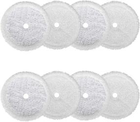 img 4 attached to 🧹 8 Pack MATFORCA Mop Pads for Bissell 3115 SpinWave Hard Floor Expert Wet and Dry Robot Vacuum - Includes 4 Scrubby Mop Pads and 4 Soft Mop Pads