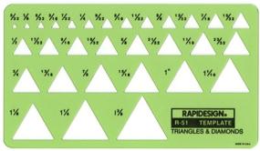 img 1 attached to 🔺 Rapidesign Triangles and Diamonds Template - 1 unit (R51) - Improved SEO