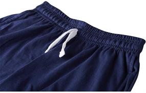 img 1 attached to Spring&Gege Boys Soft Cotton Knit Jersey Shorts, 2-Pack: Comfy and Stylish Bottoms for Boys