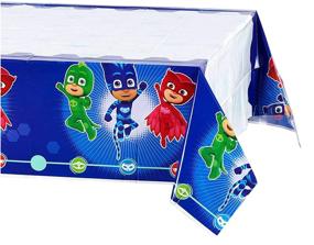 img 3 attached to Arts & Crafts Plastic Table Covers, PJ Masks Party Supplies, Set of 3 - American Greetings