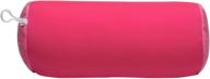 🌸 premium microbead bolster tube pillow – ultra-soft cool touch fabric, versatile neck & back support, hypoallergenic (pink) logo