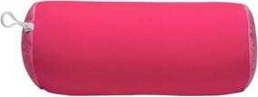 img 4 attached to 🌸 Premium Microbead Bolster Tube Pillow – Ultra-Soft Cool Touch Fabric, Versatile Neck & Back Support, Hypoallergenic (Pink)