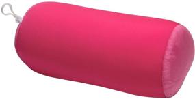 img 3 attached to 🌸 Premium Microbead Bolster Tube Pillow – Ultra-Soft Cool Touch Fabric, Versatile Neck & Back Support, Hypoallergenic (Pink)