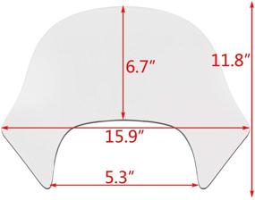 img 2 attached to Lобовое стекло XMMT, совместимое с мотоциклом Sportster и силовым спортом