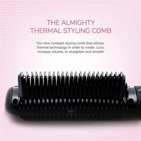 img 3 attached to Profashion The Almighty Thermal Styling Comb: Ultimate Hair Tool for Styling, Straightening, and Curling - Perfect for Thick Hair & Hairstylists!