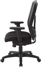 img 1 attached to 🪑 High Back ProGrid Managers Chair with FreeFlex Seat, Adjustable Arms, 3-Position Locking Tilt Control, Seat Slider - Black