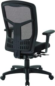 img 3 attached to 🪑 High Back ProGrid Managers Chair with FreeFlex Seat, Adjustable Arms, 3-Position Locking Tilt Control, Seat Slider - Black