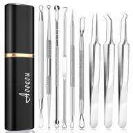 🧼 blackhead and pimple remover kit - pimple popper tools, aooeou acne extraction kit, tweezers for pimples, blackheads, blemishes, whiteheads, and zit removal on forehead, nose, and facial pores logo