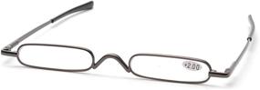 img 3 attached to Mini Slim Reading Glasses with Pen Clip Tube Case - Lightweight Portable Readers for Easy Carrying