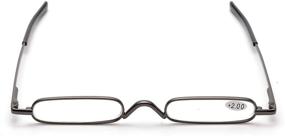 img 2 attached to Mini Slim Reading Glasses with Pen Clip Tube Case - Lightweight Portable Readers for Easy Carrying