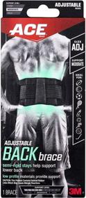 img 3 attached to 👨 ACE Adjustable Back Brace: Stabilizing Comfort & Full Range Motion Support from America's Trusted Brand