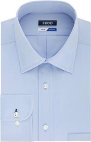 img 4 attached to IZOD Regular Fit Spandex 👔 Spread Collar 16 16.5 Men's Apparel