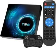📺 android 10.0 tv box - t95 android box 2gb ram 16gb rom h616 quad-core | wireless mini keyboard included | supports 6k/3d/h.265 | ethernet, dual wi-fi (2.4g/5g), bt5.0 logo