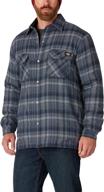 🧥 hydroshield men's clothing: dickies sherpa flannel jacket in shirts logo