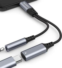 img 4 attached to 🎧 USB C к 3,5 мм аудиоадаптеру: Sniokco 2-в-1 адаптер для наушников с быстрой зарядкой PD 60 Вт, чипом Hi-Fi DAC - совместим с Sam,Sung S21 S20, Note 20 G,oogle P,ixel 5/4/3XL