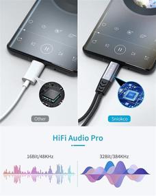 img 2 attached to 🎧 USB C к 3,5 мм аудиоадаптеру: Sniokco 2-в-1 адаптер для наушников с быстрой зарядкой PD 60 Вт, чипом Hi-Fi DAC - совместим с Sam,Sung S21 S20, Note 20 G,oogle P,ixel 5/4/3XL