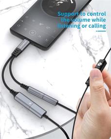 img 1 attached to 🎧 USB C к 3,5 мм аудиоадаптеру: Sniokco 2-в-1 адаптер для наушников с быстрой зарядкой PD 60 Вт, чипом Hi-Fi DAC - совместим с Sam,Sung S21 S20, Note 20 G,oogle P,ixel 5/4/3XL