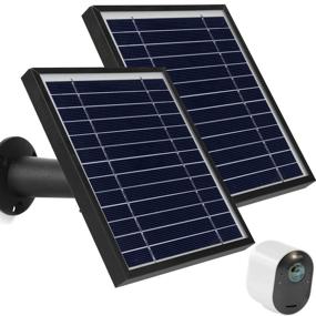 img 4 attached to 🔌 Efficient Uogw 3W 6V Solar Panel Charger for Arlo Pro3 and Arlo Ultra Camera with 11ft Magnetic Power Cable (2Pack,Black)