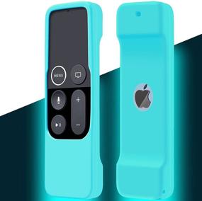 img 4 attached to 📺 Легкий силиконовый чехол с антиступенькой для пульта Apple TV 4K/ 4-го поколения – ударопрочный и светящийся в темноте