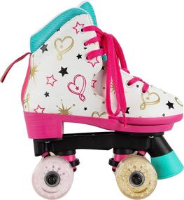 img 2 attached to 🎀 JoJo Siwa Girls' Roller Skates, Size 12-3, Pink Party-Inspired Circle Society Classic