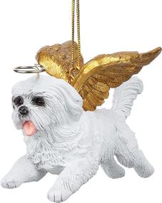 img 4 attached to 🐶 Maltese Holiday Angel Dog Ornaments for Christmas Tree - Celebrate Your Pooch with Honor