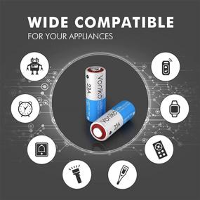 img 1 attached to 🔋 VONIKO Alkaline Battery 23A - Ultra 23A Batteries (6-Pack) - Long Lasting 12 Volt A23 Battery for Doorbells and Power Remote - Top-Performing Battery Solution