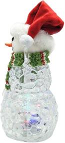 img 1 attached to 🎅 Kurt S. Adler 9.45-Inch Battery-Operated Multi-Color Light-Up Snowman Table Piece