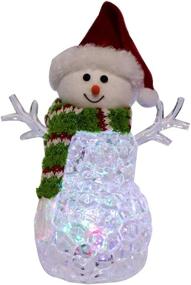 img 3 attached to 🎅 Kurt S. Adler 9.45-Inch Battery-Operated Multi-Color Light-Up Snowman Table Piece