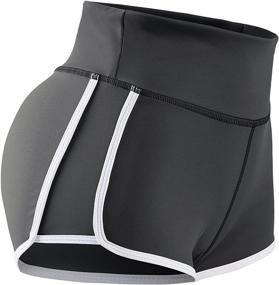 img 1 attached to 🍑 Gafeng Women's High Waist Scrunch Butt Shorts for Enhanced Booty Lift – Ruched Workout Yoga Running Short Leggings