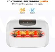 🔪 bonsaii paper shredder with 240 minutes of continuous shredding - 10-sheet micro cut (25/64 inches) - 7.9 gallon waste basket - white (4s30) logo