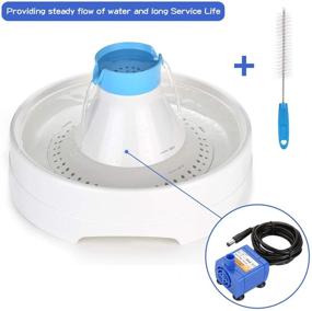 img 2 attached to 🐾 OWNPETS Pet Drinking Fountain: Automatic Watering System for Cats and Dogs - 3L/0.8 Gallon Silent Electric Water Fountain (Fountain Pump included)