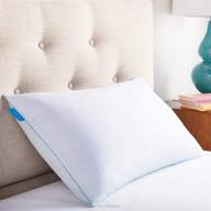 🌙 linenspa рассыпанная подушка из пены с эффектом памяти с гелевым наполнителем - стандартная белая подушка для максимального комфорта логотип