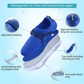 img 3 attached to 👟 Fantiny Lightweight Athletic DKSX Girls' Shoes in Light Blue, Size 30