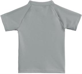 img 1 attached to ESTAMICO Boys' UPF 50+ Short Sleeve Rashguard Athletic Swim Tee: Ultimate Protection and Style for Active Young Swimmers