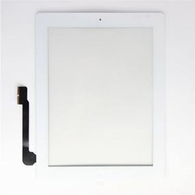 img 3 attached to 📱 Premium Replacement Screen for iPad 3 A1416 A1403 A1430 - Touch Screen Digitizer Front Glass Assembly in White with Home Button, Camera Holder, PreInstalled Adhesive, and Tools Kit