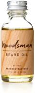 🌲 woodsman beard oil with cedar scent - leave-in conditioner for soft facial hair and nourished skin - jojoba, argan, and sweet almond essential oils - 1 ounce logo