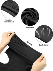 img 1 attached to SATINIOR 9-Piece Balaclava Full Face Cover with UV Protection, Breathable Hood for Summer Outdoor Use - Black (One Size)